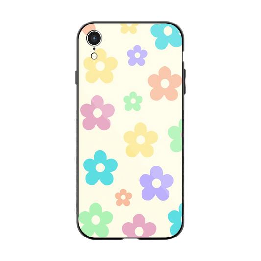 Floral Mosaic back phone cover | glass case for iphone xr