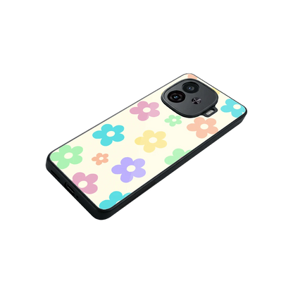 Floral Mosaic stylish phone case for iqoo neo 10r 5g | glossy glass and slim fit