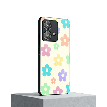 Floral Mosaic motorola edge 40 neo 5g mobile cover | shockproof glass phone case