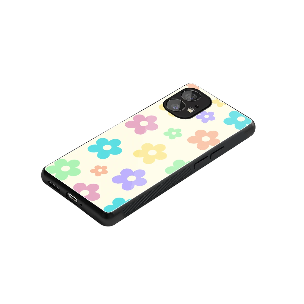 Floral Mosaic stylish phone case for nothing phone 1 | glossy glass and slim fit