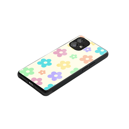 Floral Mosaic stylish phone case for nothing phone 1 | glossy glass and slim fit