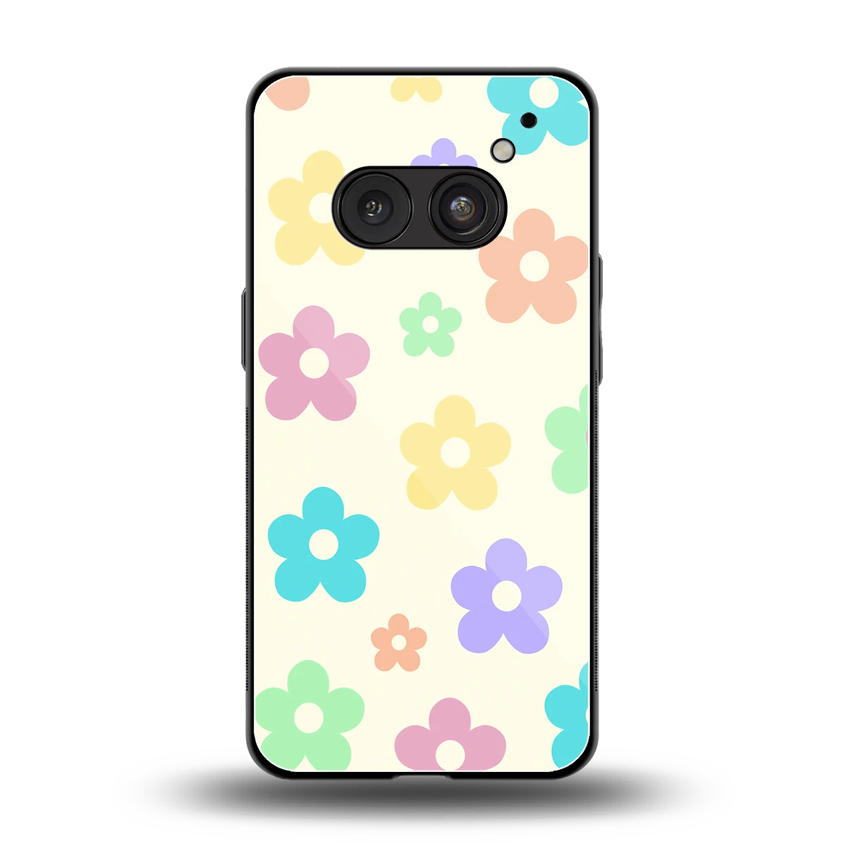 Floral Mosaic back phone cover | glass case for nothing phone 2a plus