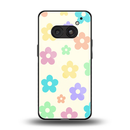 Floral Mosaic back phone cover | glass case for nothing phone 2a plus
