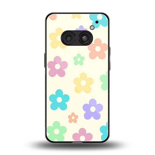 Floral Mosaic back phone cover | glass case for nothing phone 2a plus