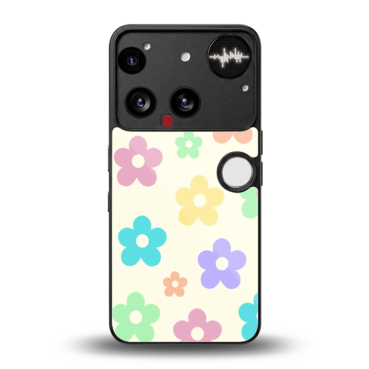 Floral Mosaic back phone cover | glass case for nothing phone 3