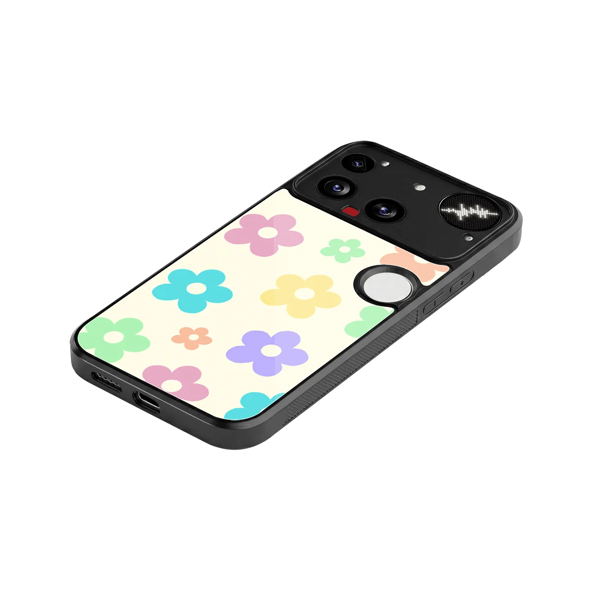 Floral Mosaic stylish phone case for nothing phone 3 | glossy glass and slim fit