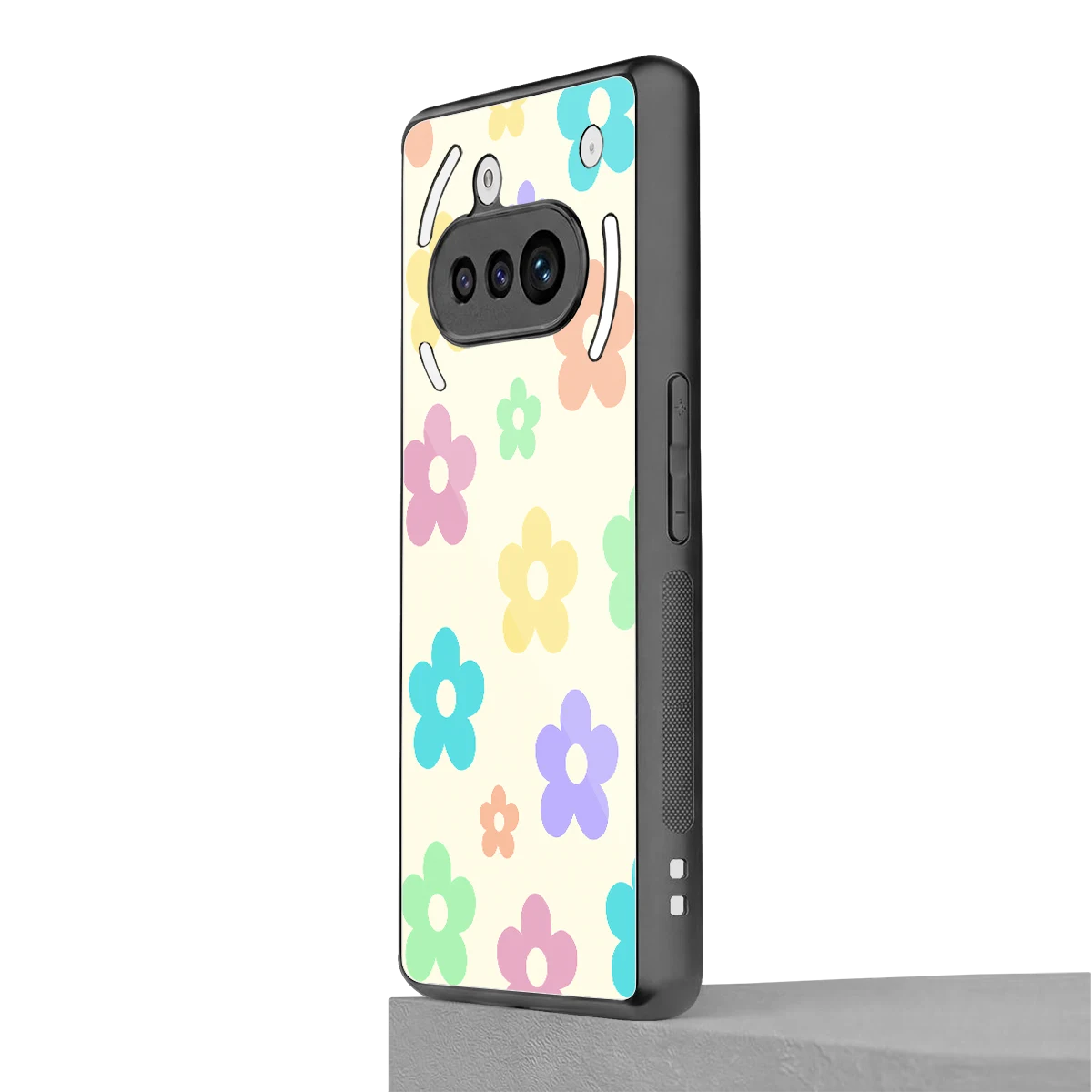 Floral Mosaic nothing phone 3a mobile cover | shockproof glass phone case