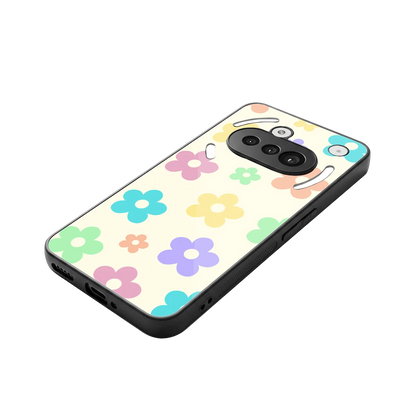 Floral Mosaic stylish phone case for nothing phone 3a | glossy glass and slim fit