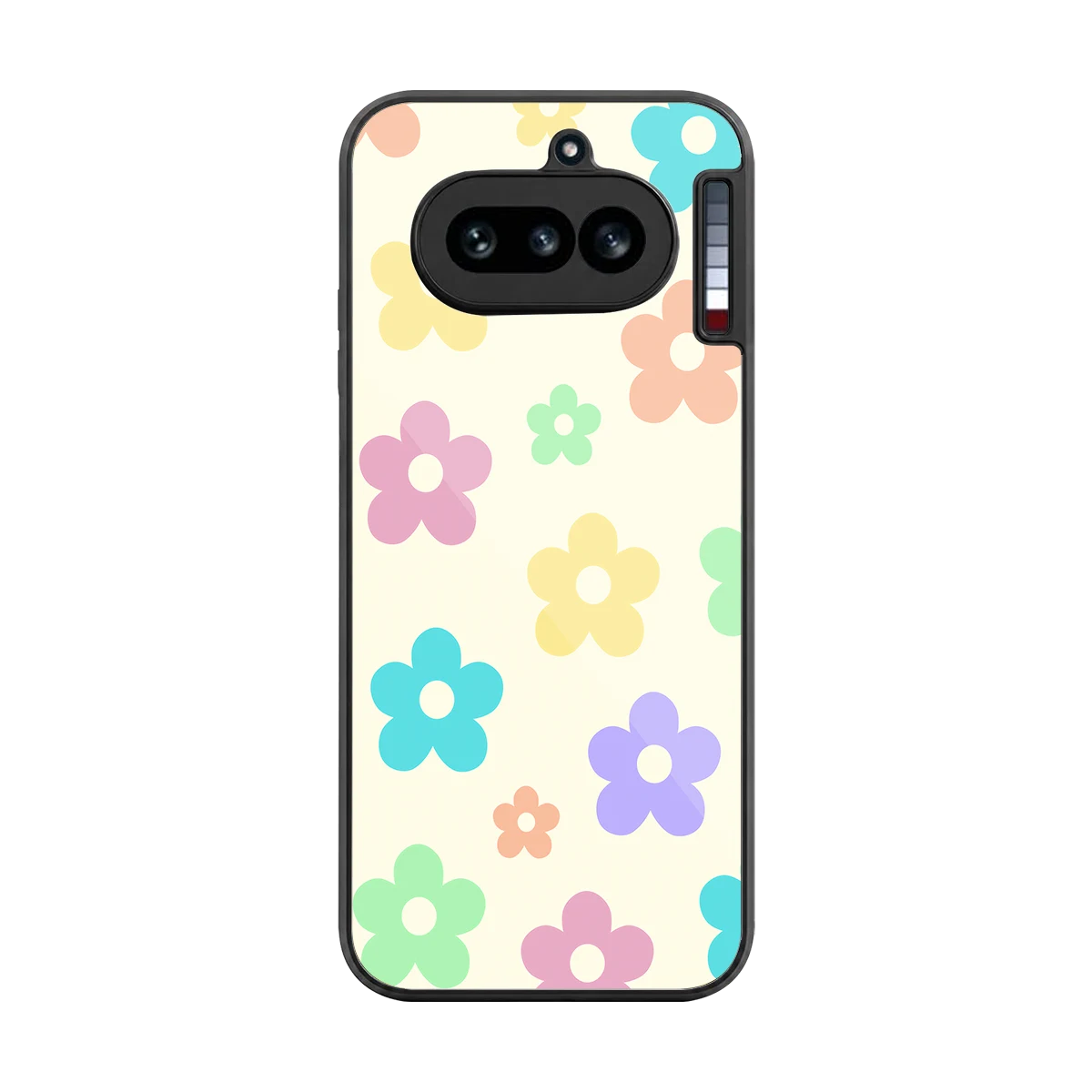 Floral Mosaic back phone cover | glass case for nothing phone 4a