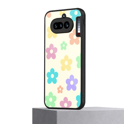 Floral Mosaic nothing phone 4a mobile cover | shockproof glass phone case