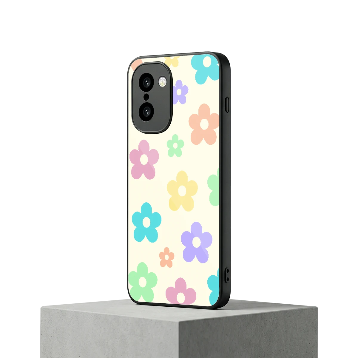 Floral Mosaic oneplus 15r mobile cover | shockproof glass phone case
