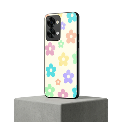 Floral Mosaic oneplus nord 2t mobile cover | shockproof glass phone case