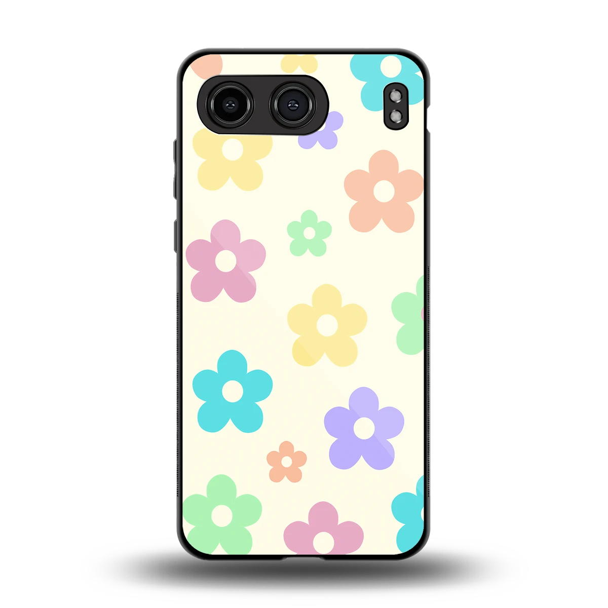 Floral Mosaic back phone cover | glass case for oneplus nord 4