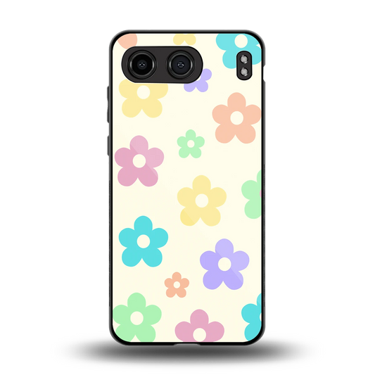 Floral Mosaic back phone cover | glass case for oneplus nord 4