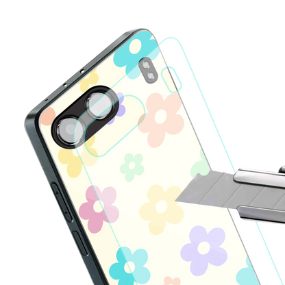 Floral Mosaic stylish phone case for oneplus nord 4 | glossy glass and slim fit