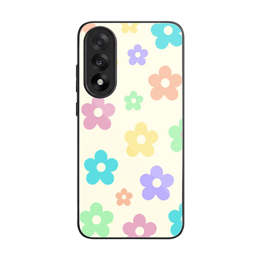 Floral Mosaic back phone cover | glass case for oneplus nord 5