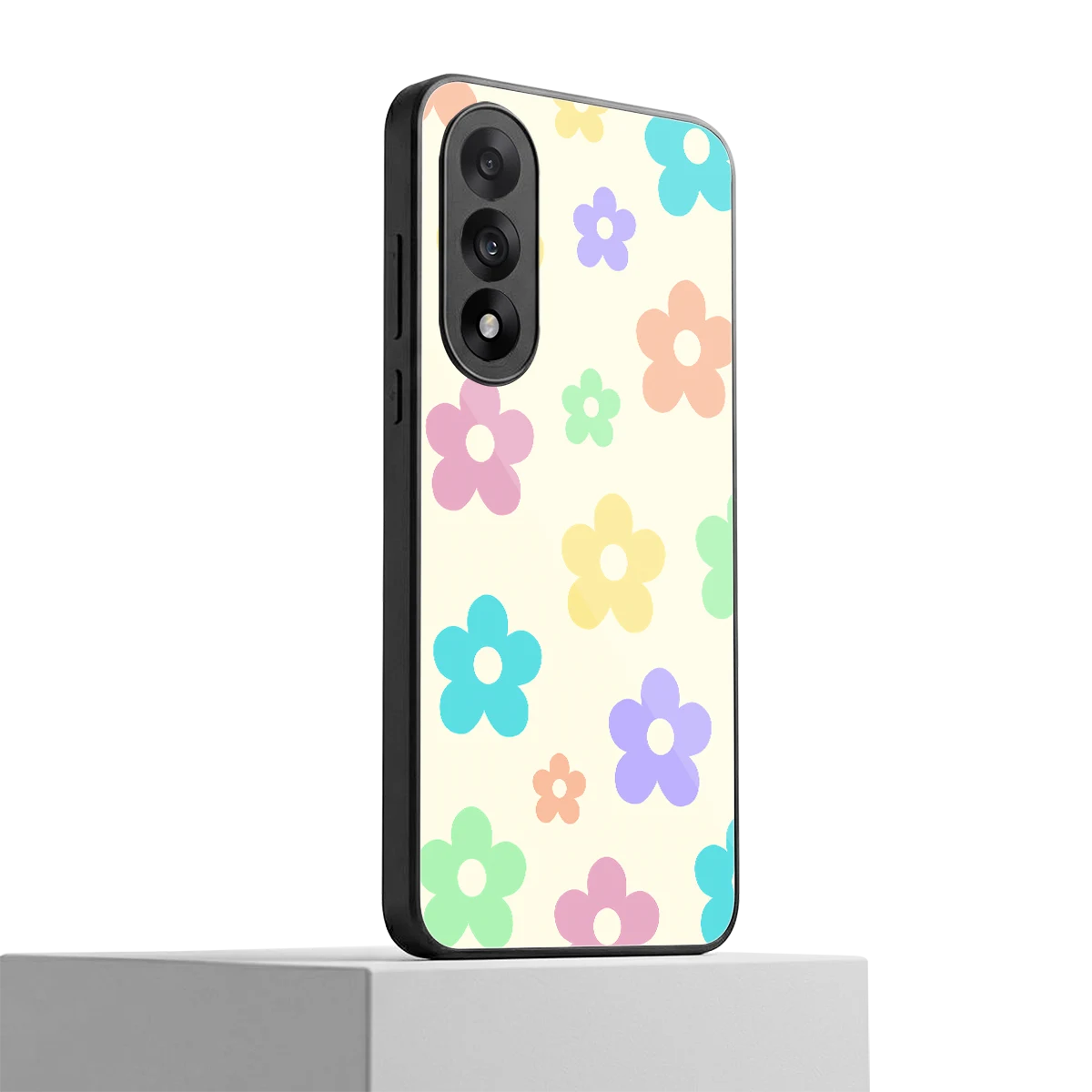 Floral Mosaic oneplus nord 5 mobile cover | shockproof glass phone case