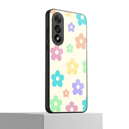 Floral Mosaic oneplus nord 5 mobile cover | shockproof glass phone case