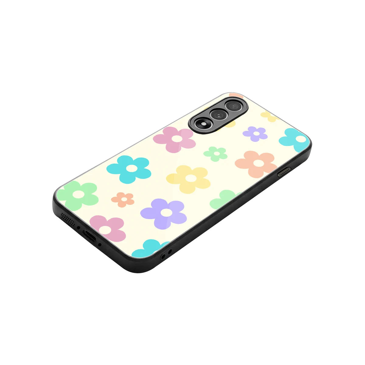 Floral Mosaic stylish phone case for oneplus nord 5 | glossy glass and slim fit