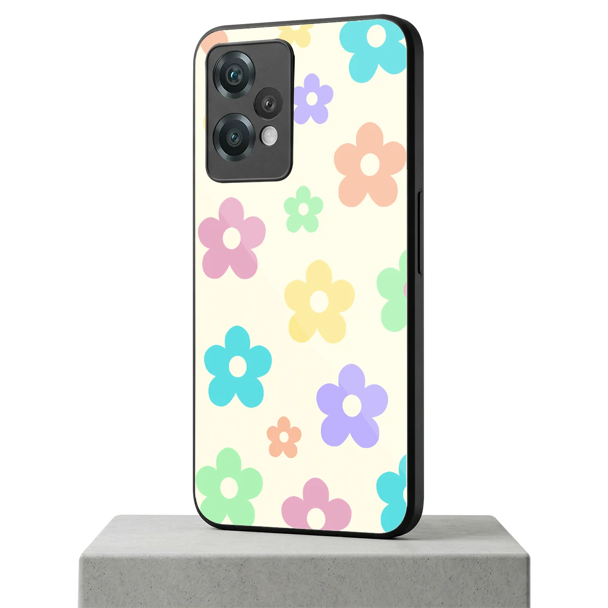 Floral Mosaic oneplus nord ce 2 lite mobile cover | shockproof glass phone case