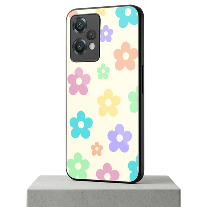 Floral Mosaic oneplus nord ce 2 lite mobile cover | shockproof glass phone case