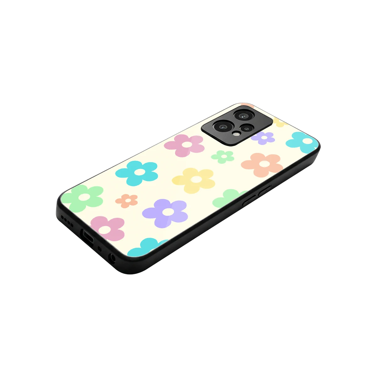 Floral Mosaic stylish phone case for oneplus nord ce 2 lite | glossy glass and slim fit