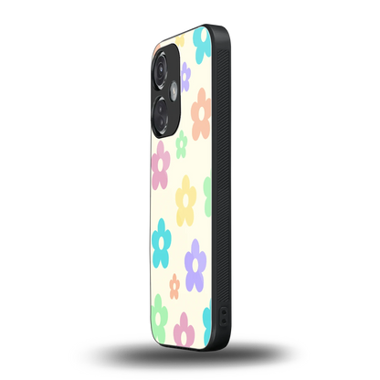 Floral Mosaic oneplus nord ce 3 mobile cover | shockproof glass phone case