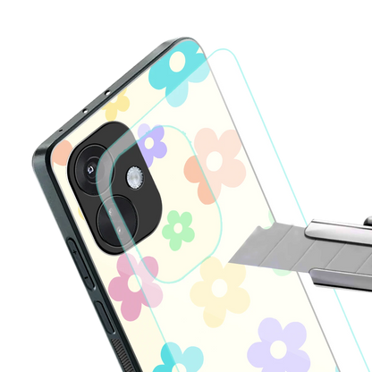 Floral Mosaic stylish phone case for oneplus nord ce 3 | glossy glass and slim fit