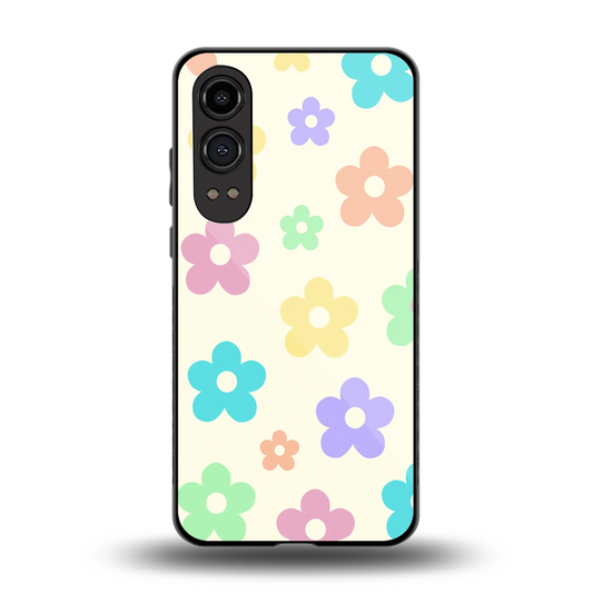 Floral Mosaic back phone cover | glass case for oneplus nord ce 4 lite