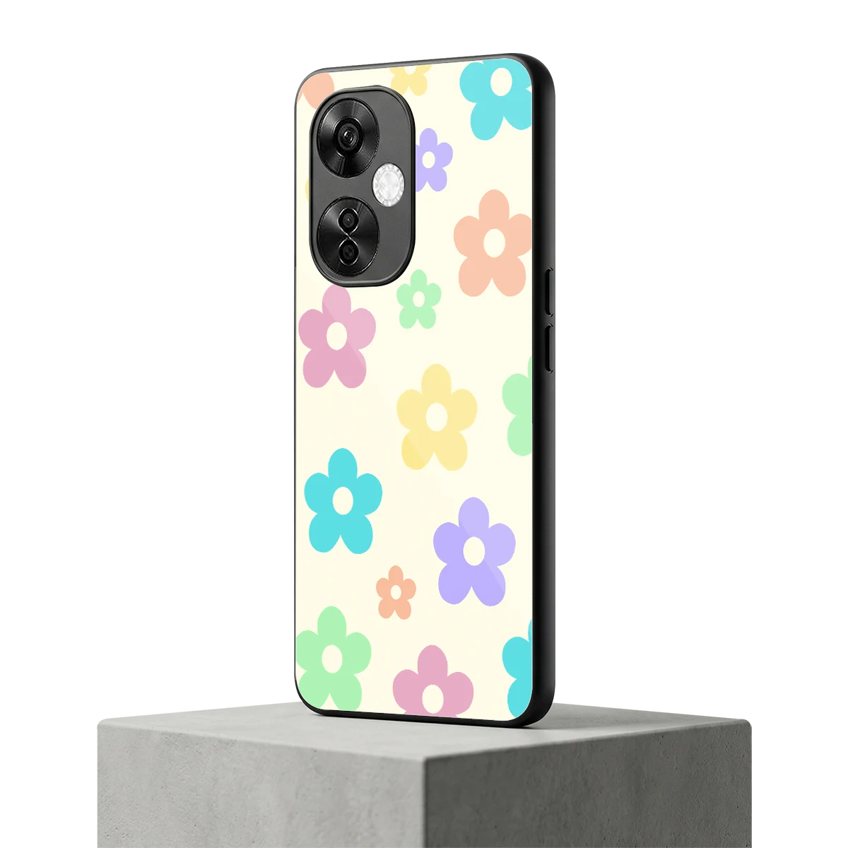Floral Mosaic oneplus nord ce 3 lite mobile cover | shockproof glass phone case