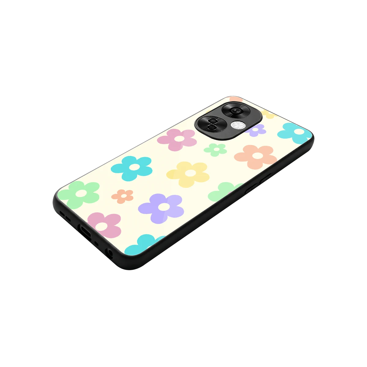 Floral Mosaic stylish phone case for oneplus nord ce 3 lite | glossy glass and slim fit