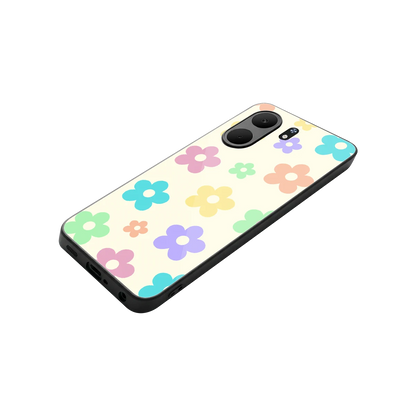 Floral Mosaic stylish phone case for oppo a5x 5g | glossy glass and slim fit
