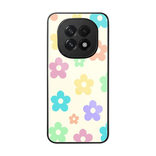 Floral Mosaic back phone cover | glass case for oppo f29 5g