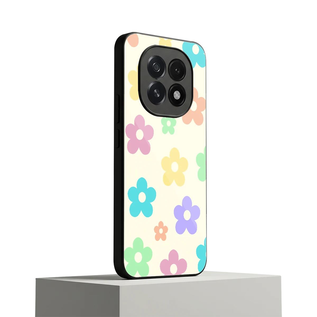 Floral Mosaic oppo f29 5g mobile cover | shockproof glass phone case