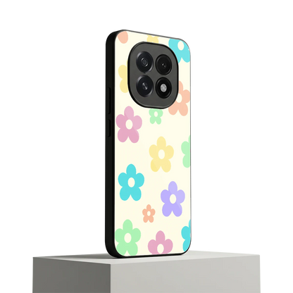 Floral Mosaic oppo f29 5g mobile cover | shockproof glass phone case