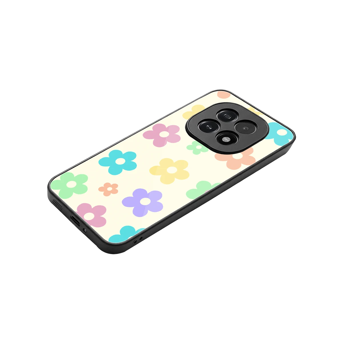 Floral Mosaic stylish phone case for oppo f29 5g | glossy glass and slim fit