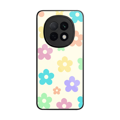 Floral Mosaic back phone cover | glass case for oppo f29 pro 5g