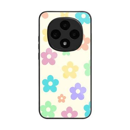 Floral Mosaic back phone cover | glass case for oppo f31 pro 5g