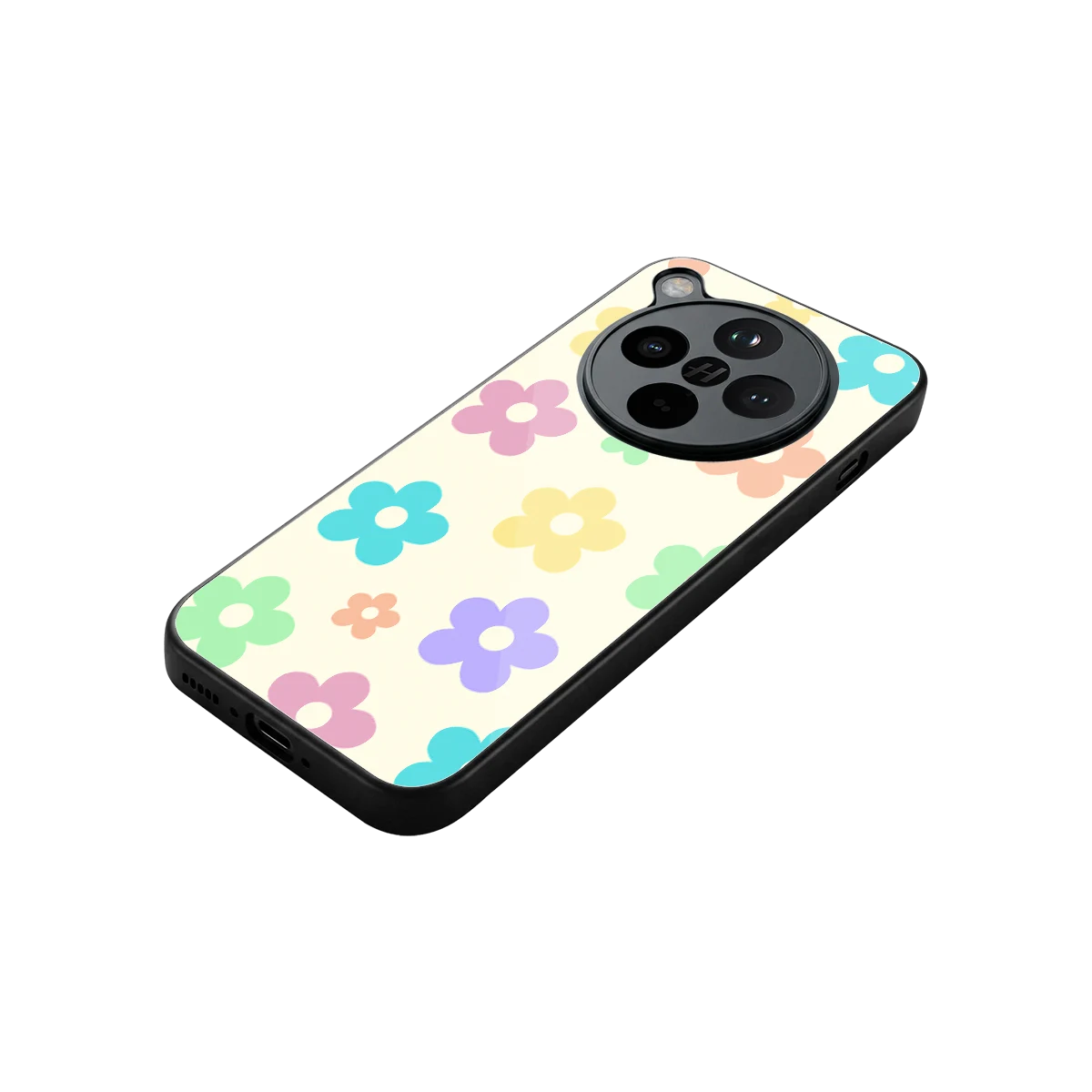 Floral Mosaic stylish phone case for oppo find x8 | glossy glass and slim fit