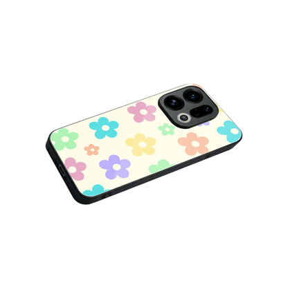 Floral Mosaic stylish phone case for oppo find x9 | glossy glass and slim fit