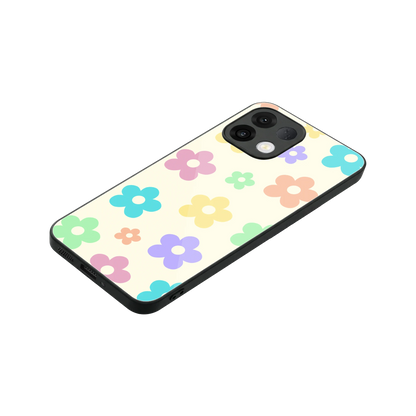 Floral Mosaic stylish phone case for oppo k13 5g | glossy glass and slim fit