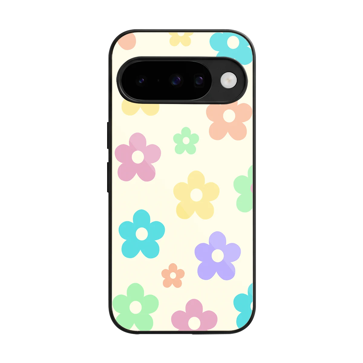 Floral Mosaic back phone cover | glass case for google pixel 10