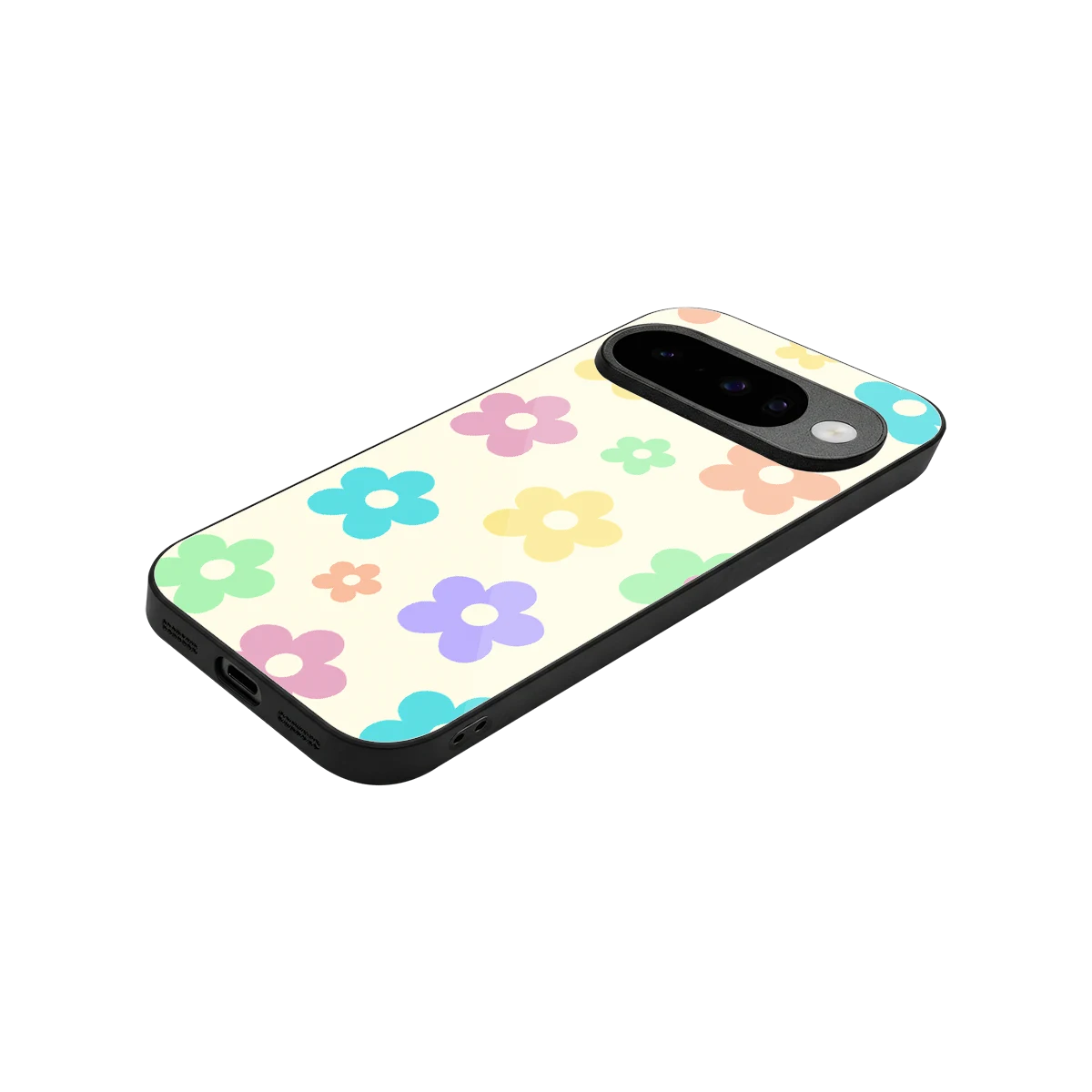 Floral Mosaic stylish phone case for google pixel 10 | glossy glass and slim fit