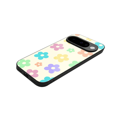 Floral Mosaic stylish phone case for google pixel 10 | glossy glass and slim fit