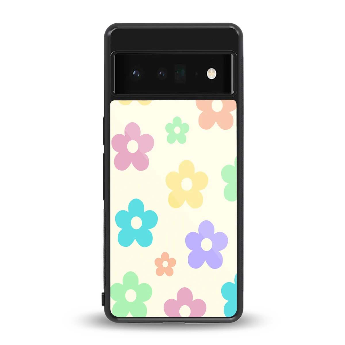 Floral Mosaic back phone cover | glass case for google pixel 6 pro