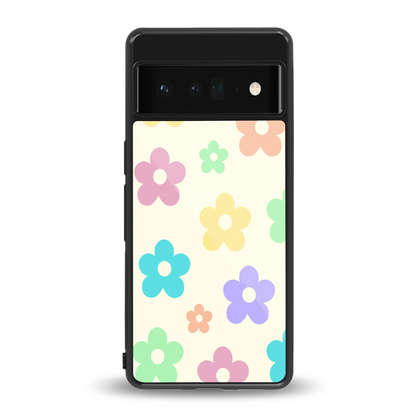 Floral Mosaic back phone cover | glass case for google pixel 6 pro