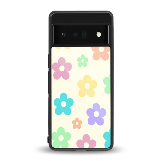 Floral Mosaic back phone cover | glass case for google pixel 6 pro