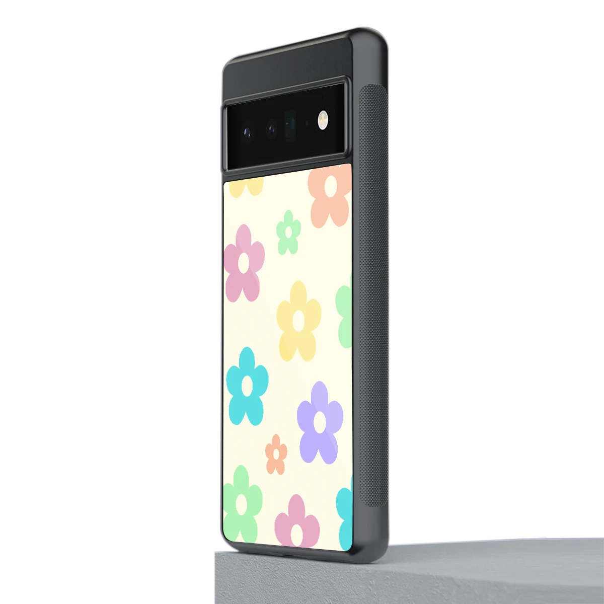 Floral Mosaic stylish phone case for google pixel 6 pro | glossy glass and slim fit