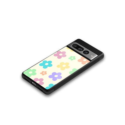 Floral Mosaic google pixel 7 pro mobile cover | shockproof glass phone case