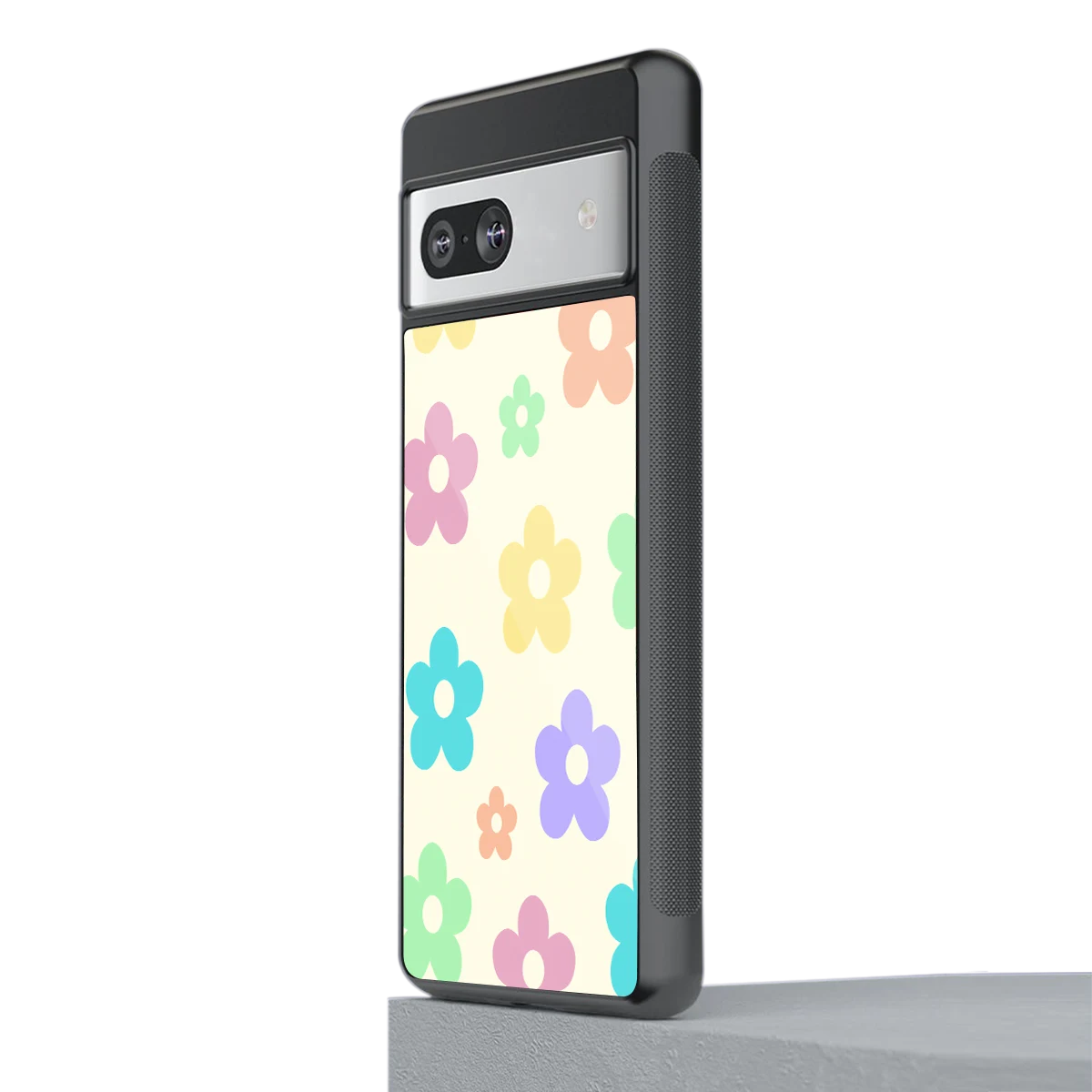 Floral Mosaic stylish phone case for google pixel 7 | glossy glass and slim fit